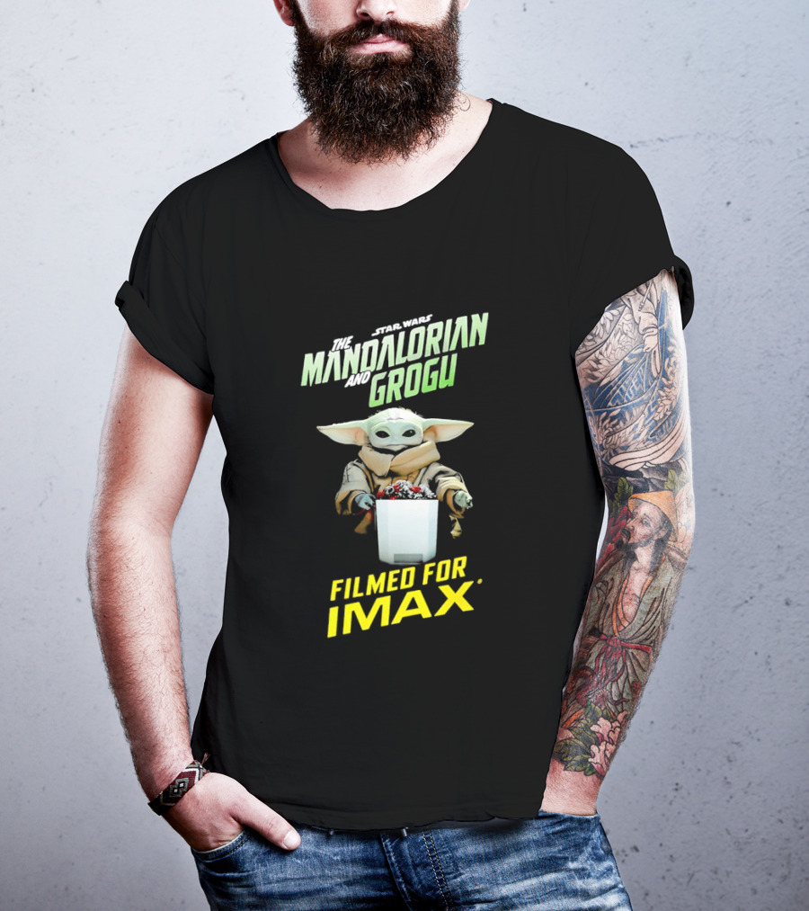 The Mandalorian And Grogu Filmed For IMAX Bucket Scene T-Shirt