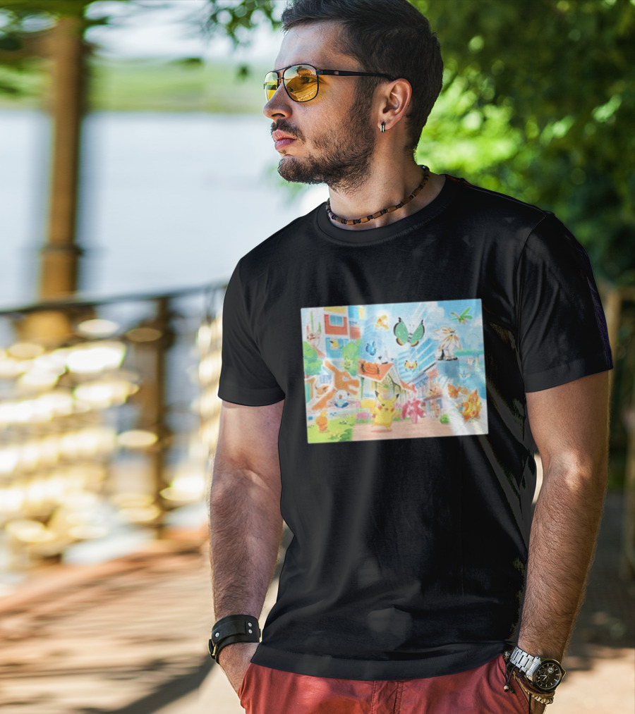 Pokémon Center Singapore July 2026 Pikachu Charizard Celebi Rowlet Oricorio Wingull T-Shirt