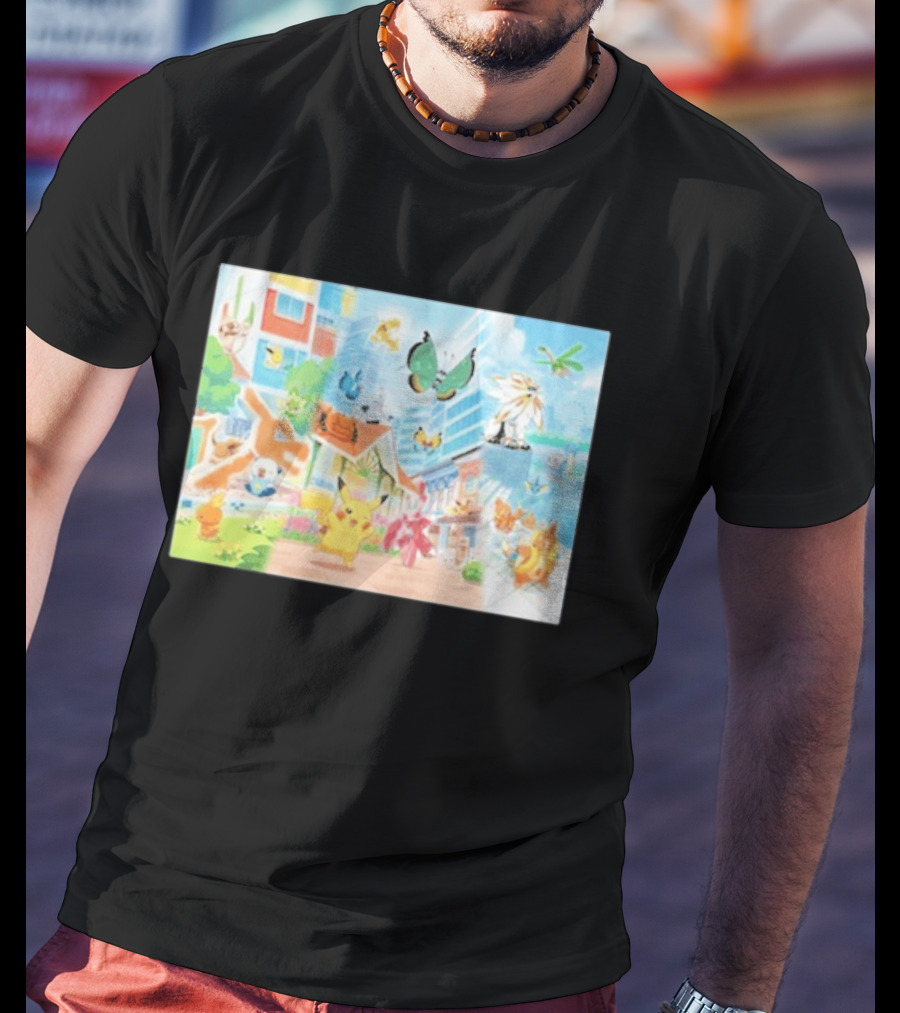 Pokémon Center Singapore July 2026 Pikachu Charizard Celebi Rowlet Oricorio Wingull T-Shirt