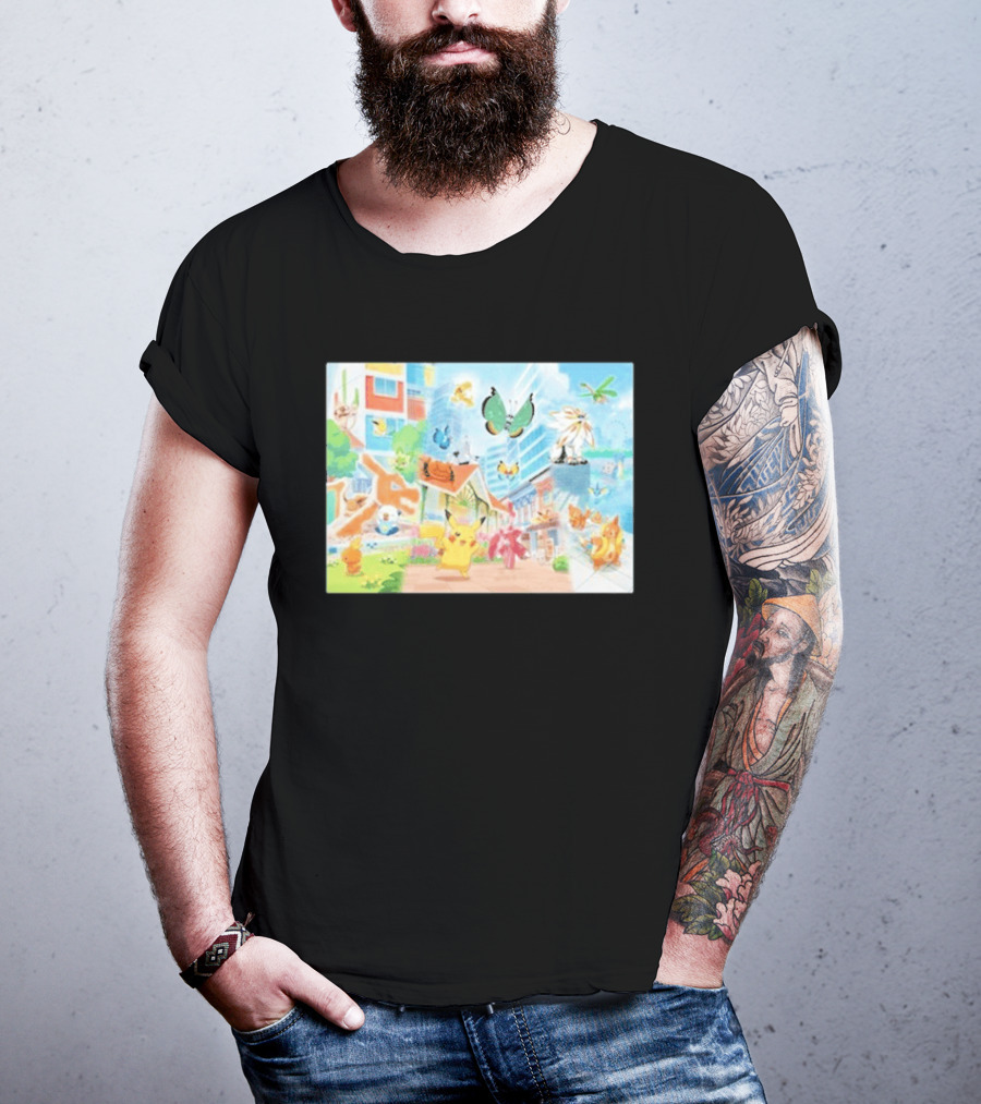 Pokémon Center Singapore July 2026 Pikachu Charizard Celebi Rowlet Oricorio Wingull T-Shirt
