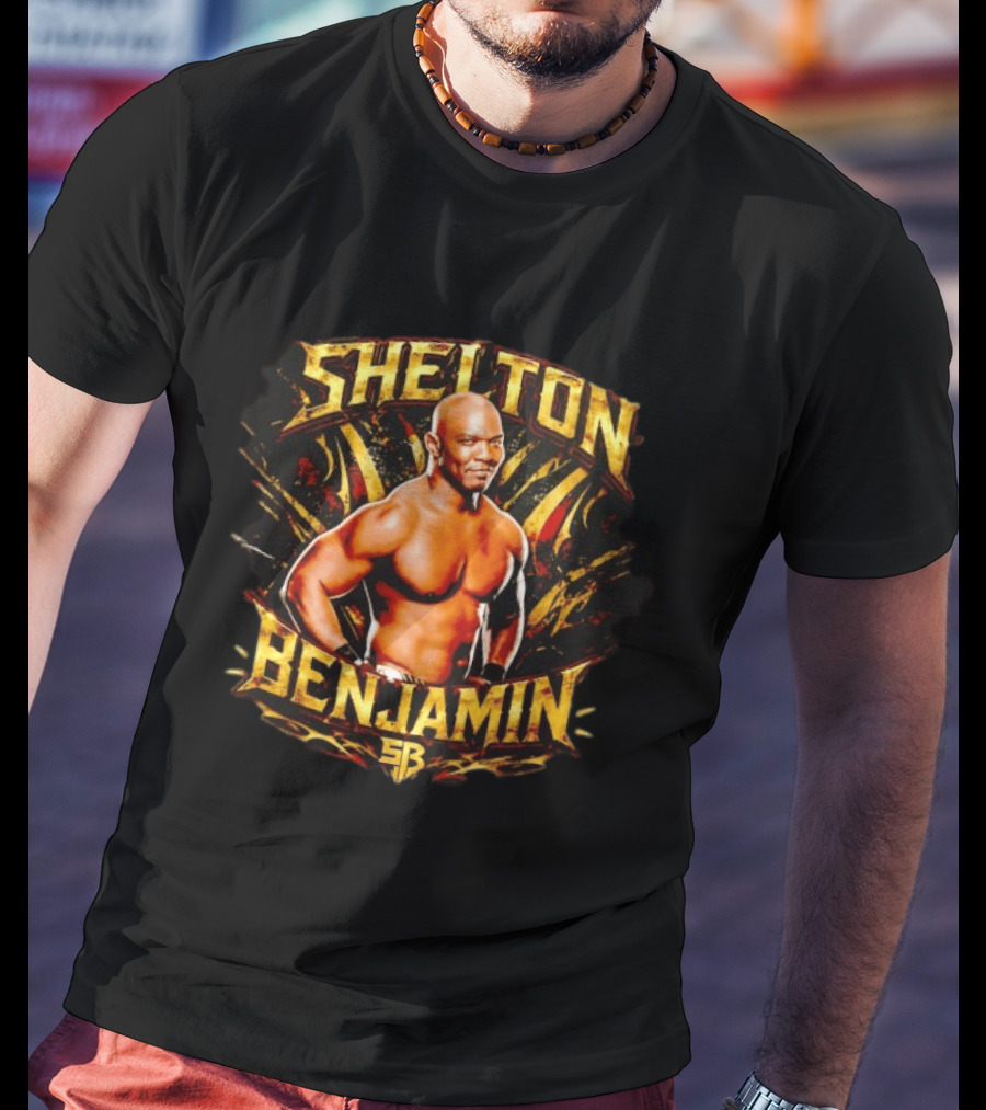 Shelton Benjamin WWE Wrestling Professional Wrestler SB T-Shirt