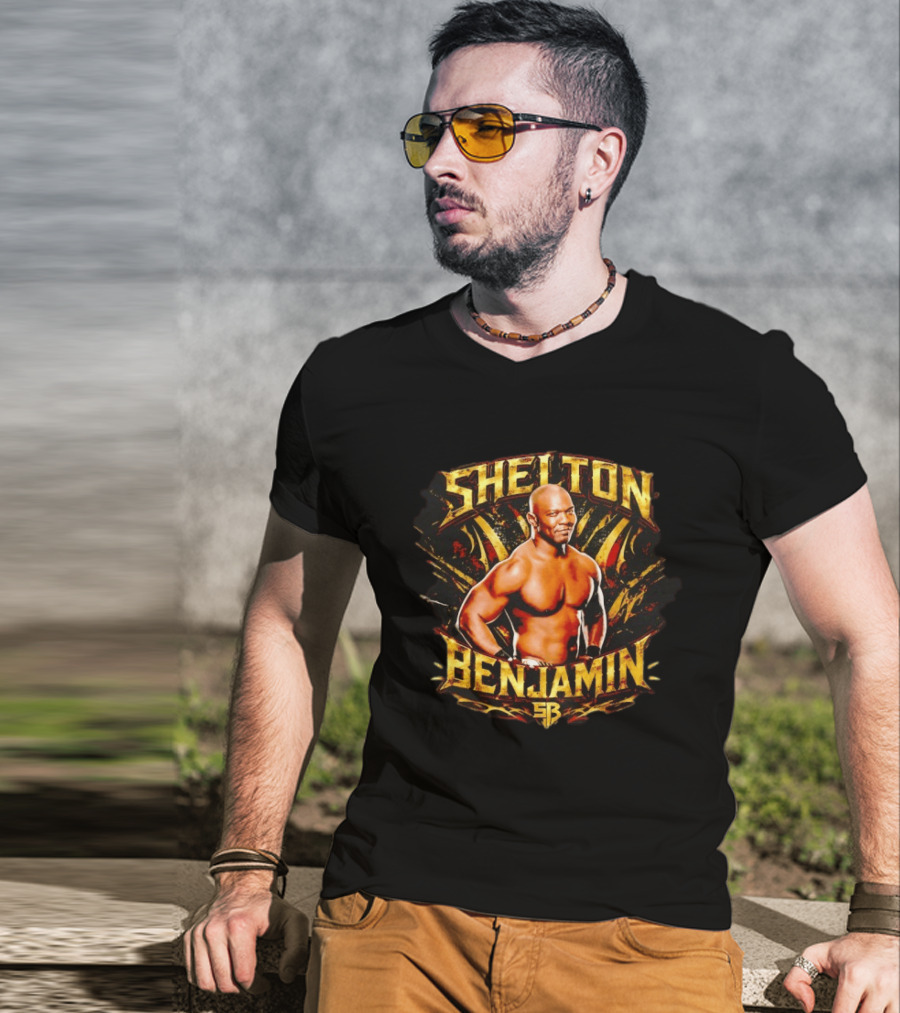 Shelton Benjamin WWE Wrestling Professional Wrestler SB T-Shirt