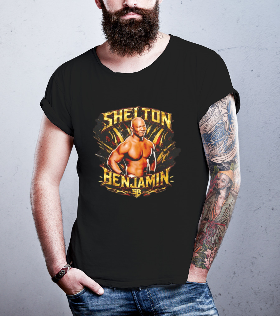 Shelton Benjamin WWE Wrestling Professional Wrestler SB T-Shirt
