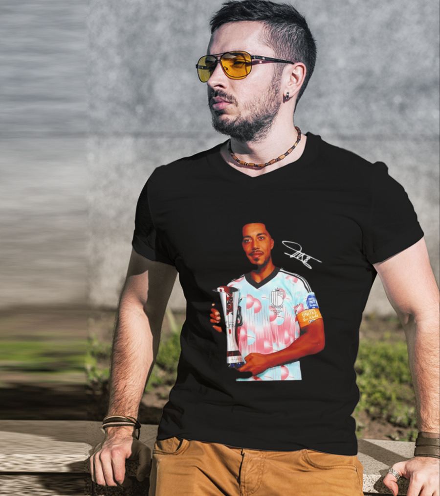 Youri Tielemans Belgium Football Unites The World Trophy Winning Moment T-Shirt