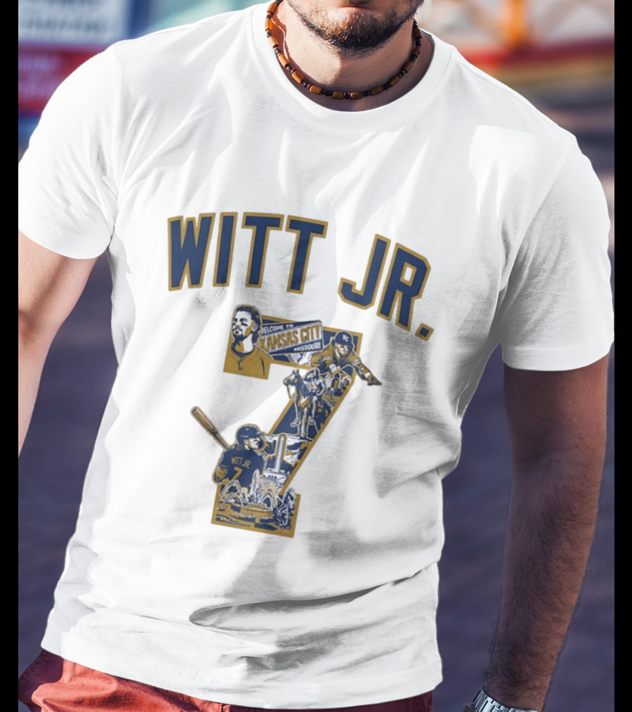 Witt Jr. Kansas City Welcome Missouri Royals MLB Number 7 T-Shirt