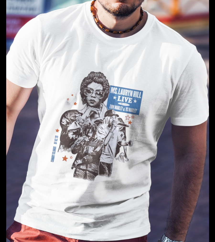 Ms Lauryn Hill Live Zion Marley YG Marley Canary Islands February 2026 T-Shirt