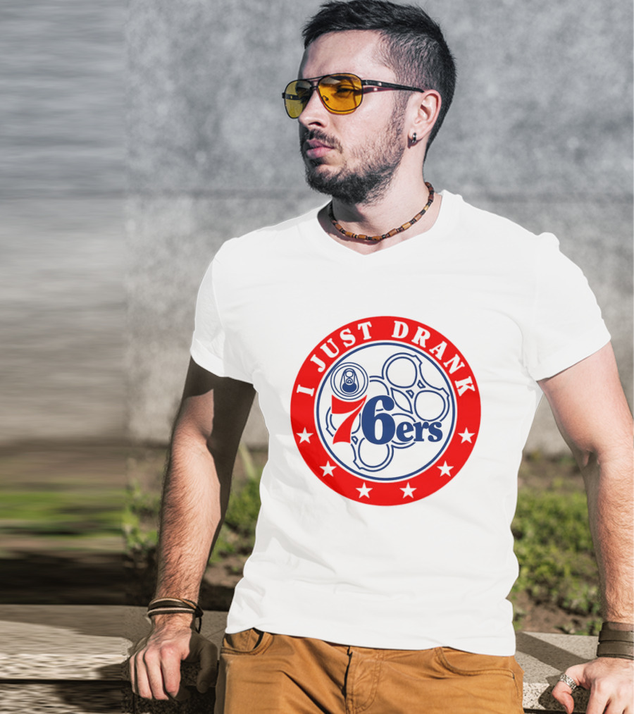 Philadelphia 76ers I Just Drank Beer Ring Stars T-Shirt