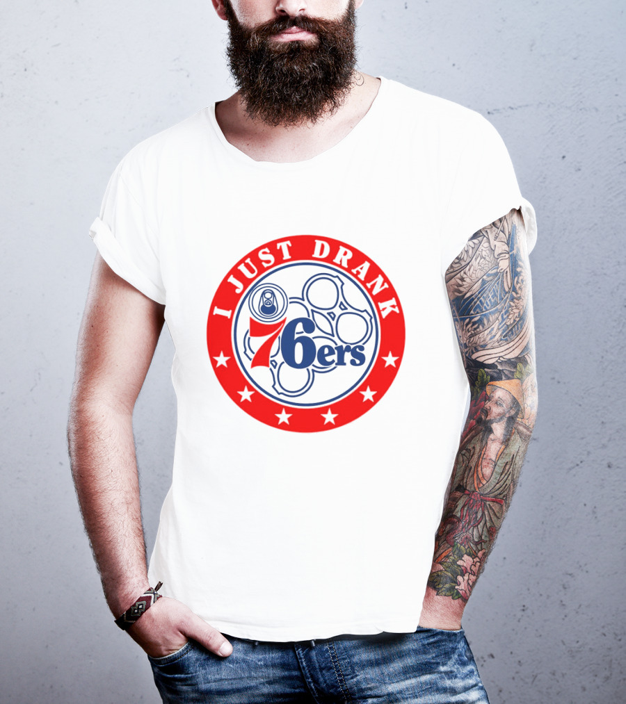 Philadelphia 76ers I Just Drank Beer Ring Stars T-Shirt