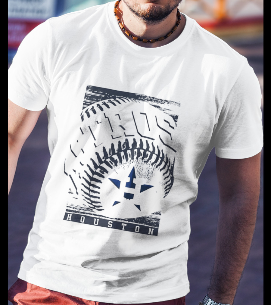 Houston Astros Hros Baseball MLB Team Icon Blue T-Shirt