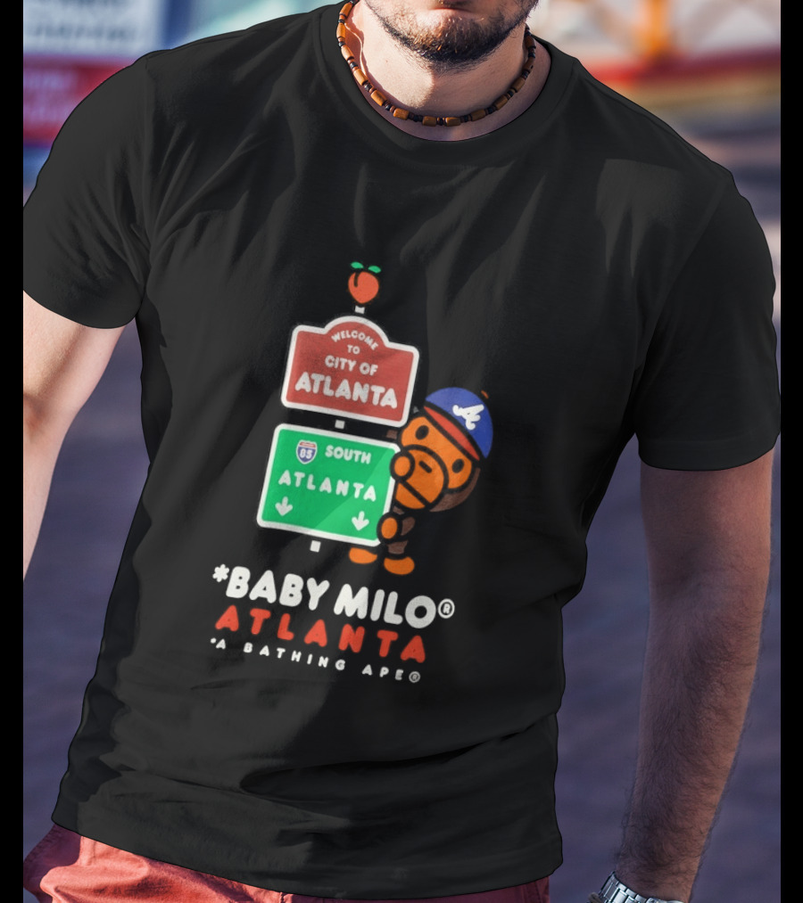Welcome To City Of Atlanta Baby Milo A Bathing Ape South Atlanta 85 T-Shirt