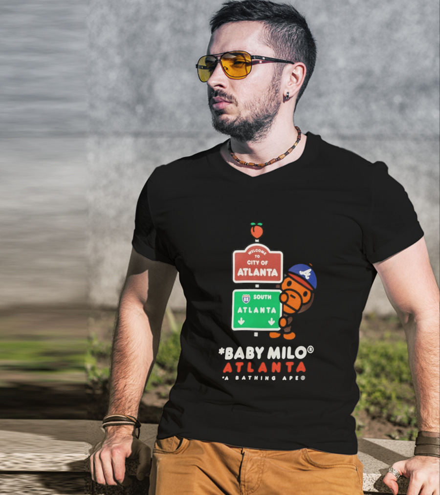 Welcome To City Of Atlanta Baby Milo A Bathing Ape South Atlanta 85 T-Shirt