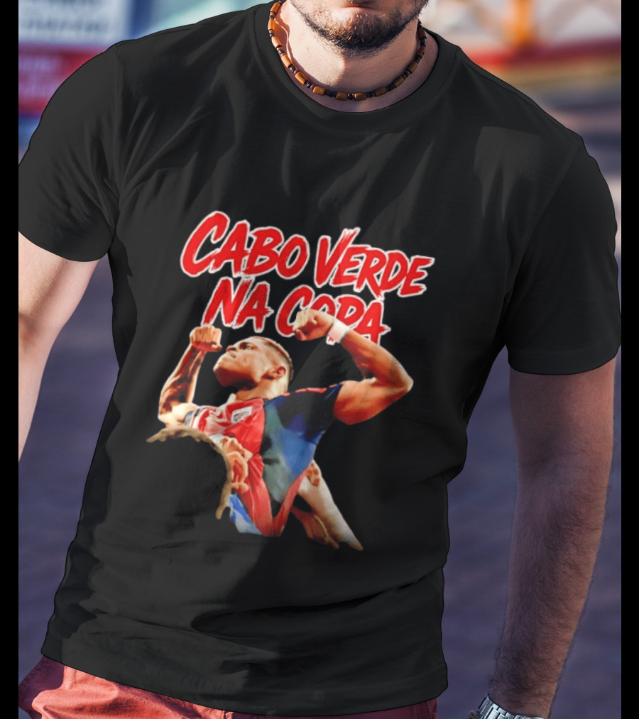Cabo Verde Na Copa Cape Verde National Football Team Fan Pride Hélio Varela T-Shirt