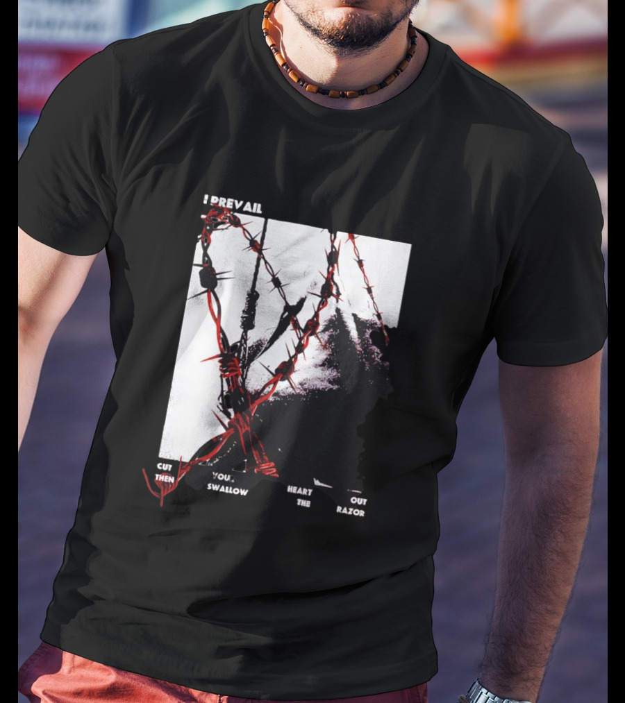 I Prevail Cut Your Heart Out Swallow The Razor Barbed Wire T-Shirt