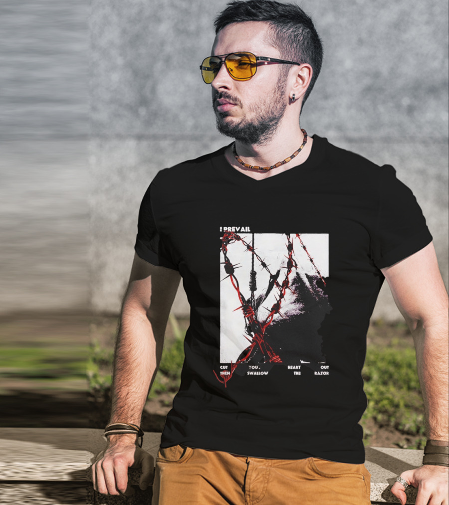 I Prevail Cut Your Heart Out Swallow The Razor Barbed Wire T-Shirt