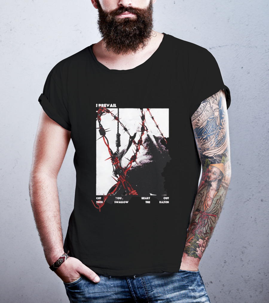 I Prevail Cut Your Heart Out Swallow The Razor Barbed Wire T-Shirt