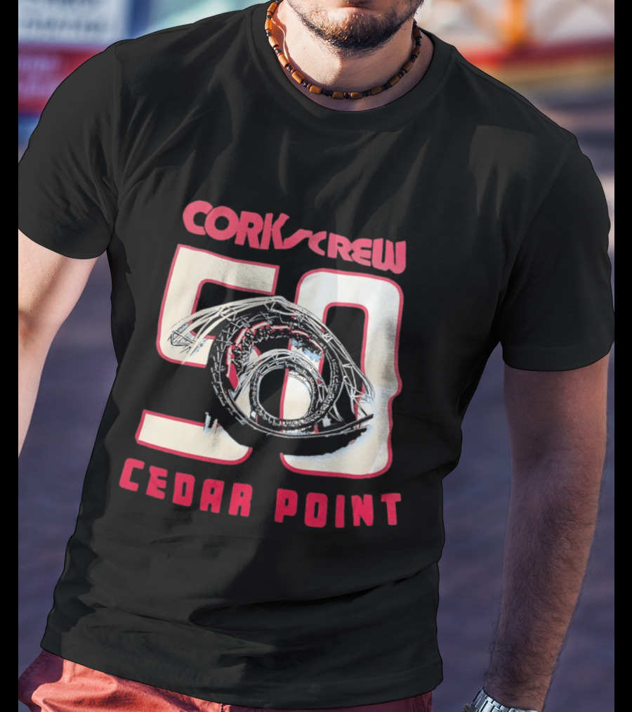 Corkscrew 50 Cedar Point Roller Anniversary T-Shirt