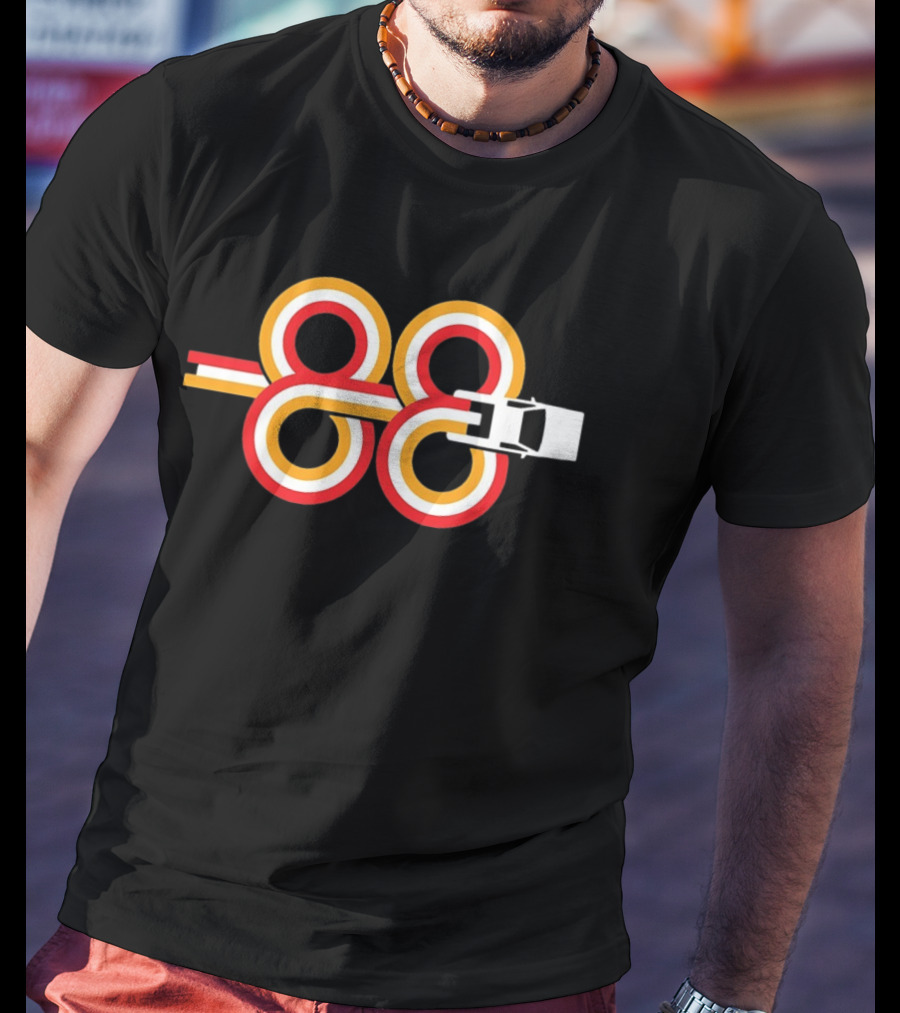 Sports Car Infinity Loop 88 Racing Stripes T-Shirt