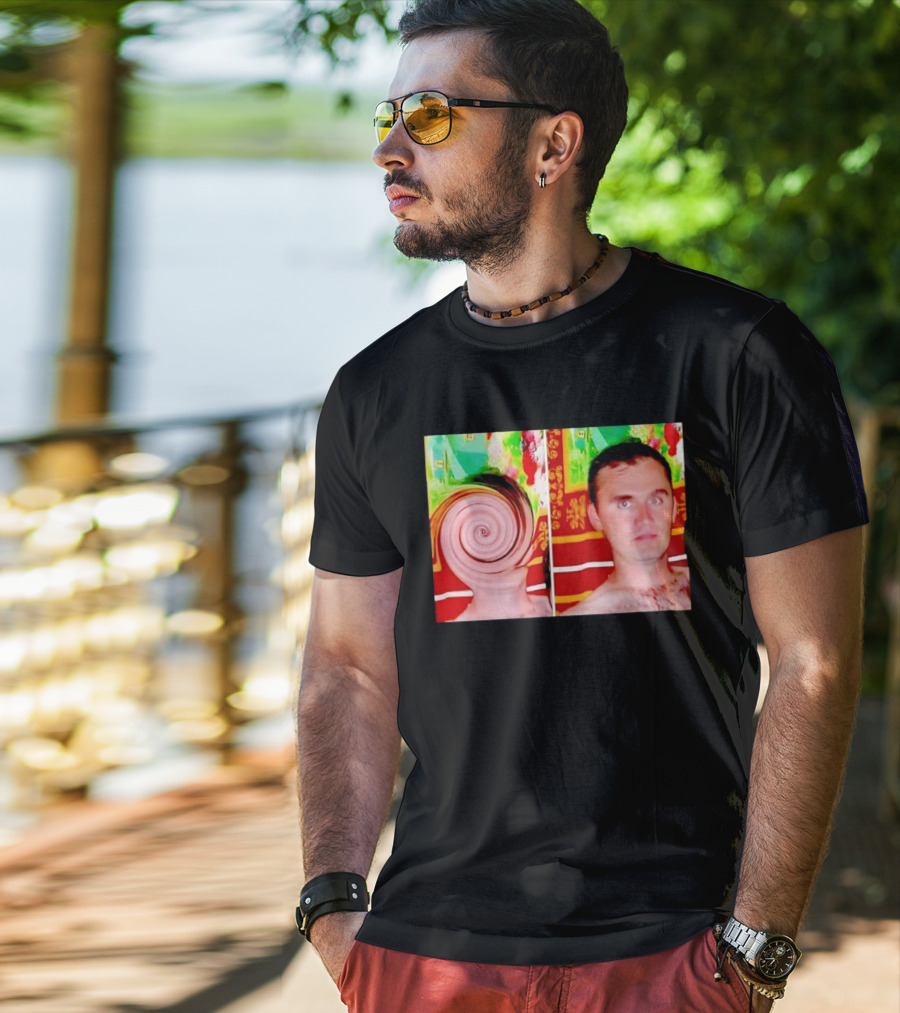 Swirly Kirk Christopher Paul Neil Optical Illusion Face T-Shirt