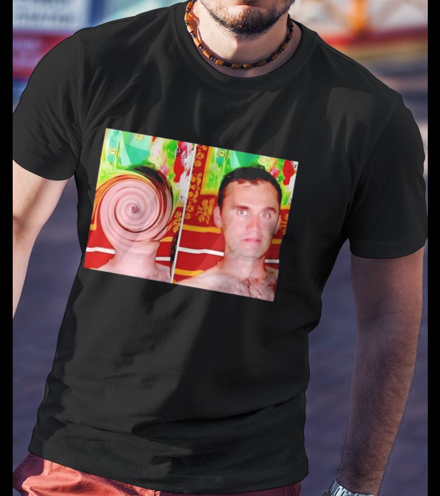 Swirly Kirk Christopher Paul Neil Optical Illusion Face T-Shirt