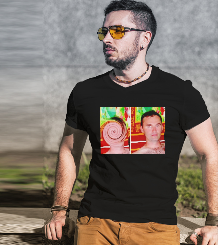 Swirly Kirk Christopher Paul Neil Optical Illusion Face T-Shirt