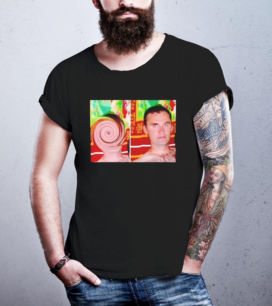 Swirly Kirk Christopher Paul Neil Optical Illusion Face T-Shirt