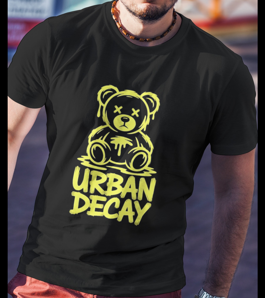 Teddy Bear Urban Decay Dripping Graffiti T-Shirt