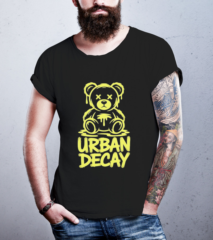 Teddy Bear Urban Decay Dripping Graffiti T-Shirt