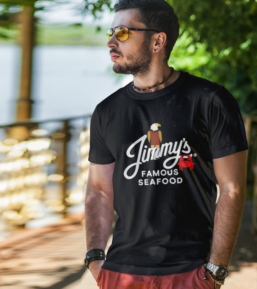 Jimmy's Famous Seafood Eagle And Crab T-Shirt