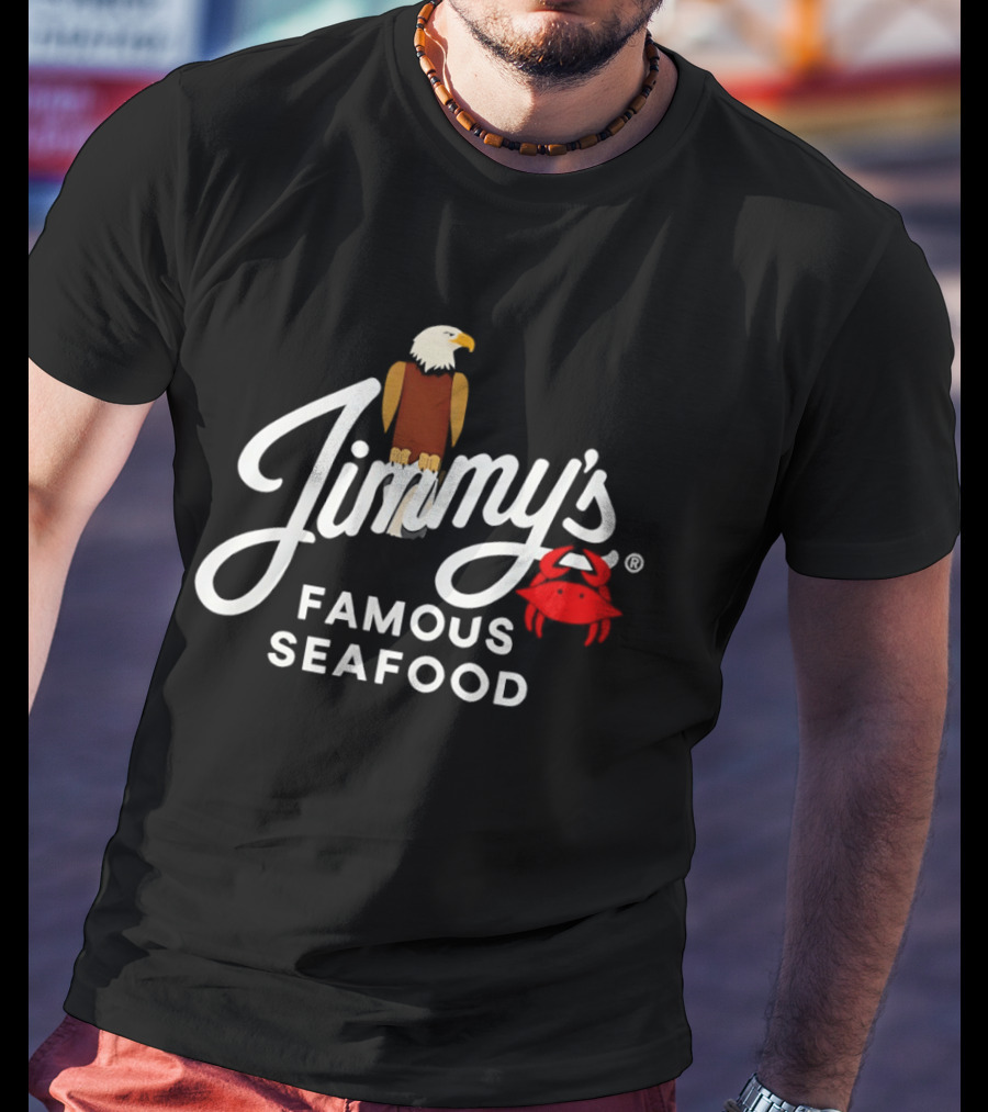Jimmy's Famous Seafood Eagle And Crab T-Shirt