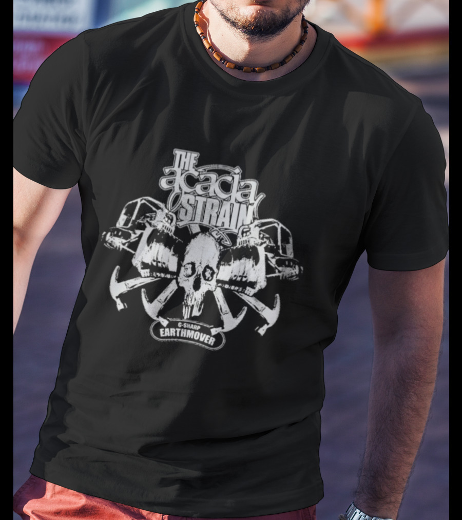 The Acacia Strain Earthmover Skull And Machinery T-Shirt