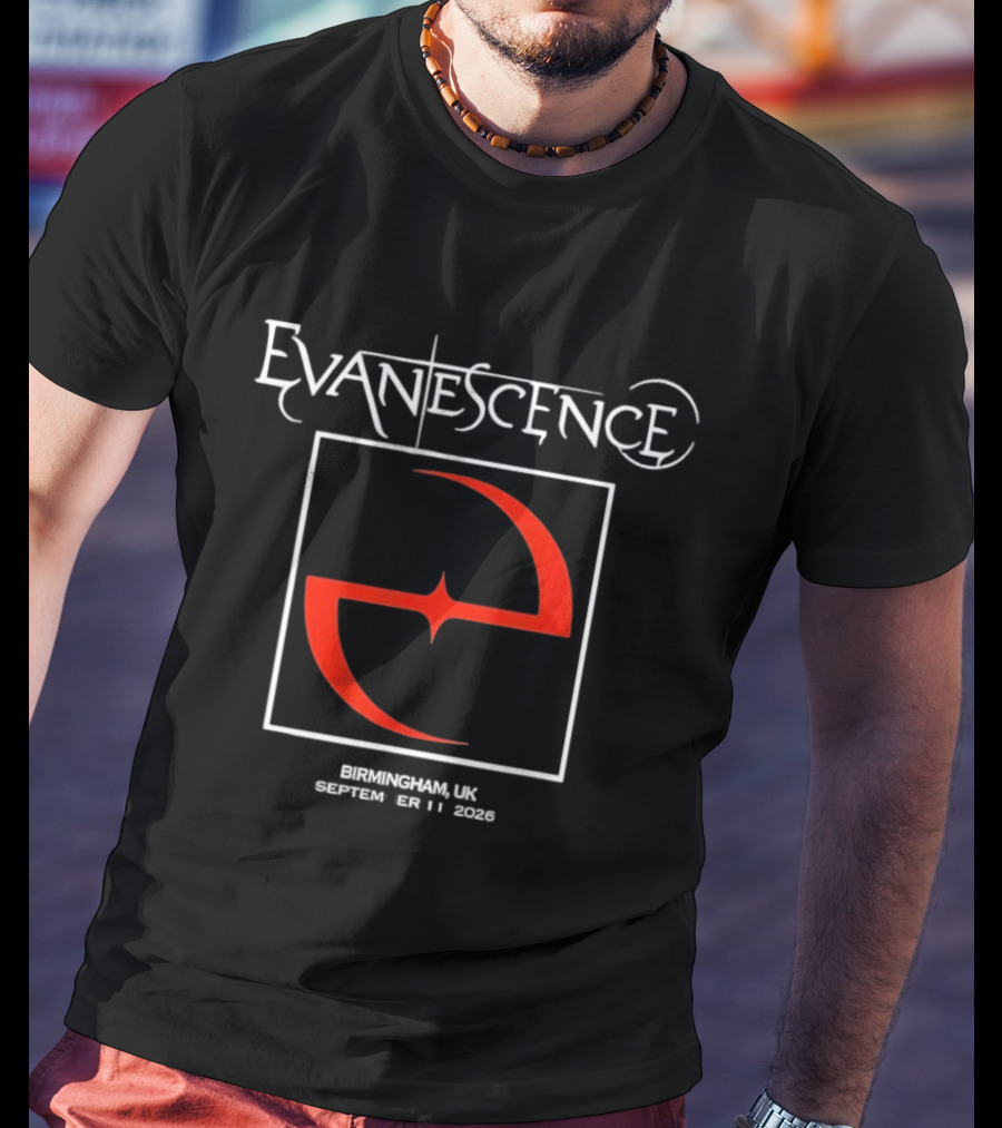 Evanescence Birmingham UK September 11 2026 Red T-Shirt