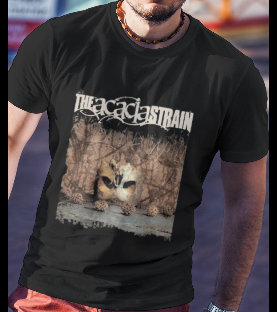 The Acacia Strain The Dead Walk Album Mask Skull Image T-Shirt