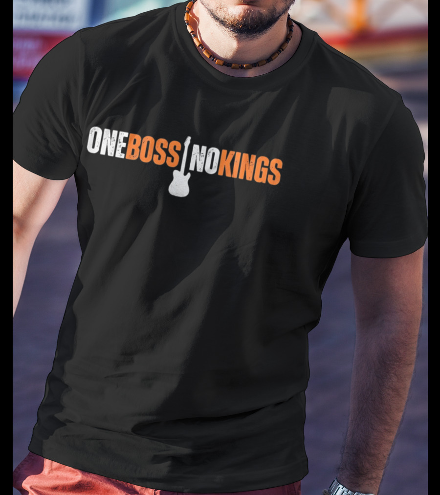 One Boss No Kings Electric Guitar Iconic Music T-Shirt