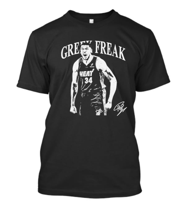 Greek Freak Giannis Antetokounmpo Heat 34 T-Shirt