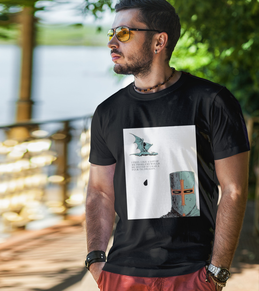 Knight Crusader I Feel Like A Lot Of My Problems Would Be Solved If I Had A Dragon T-Shirt