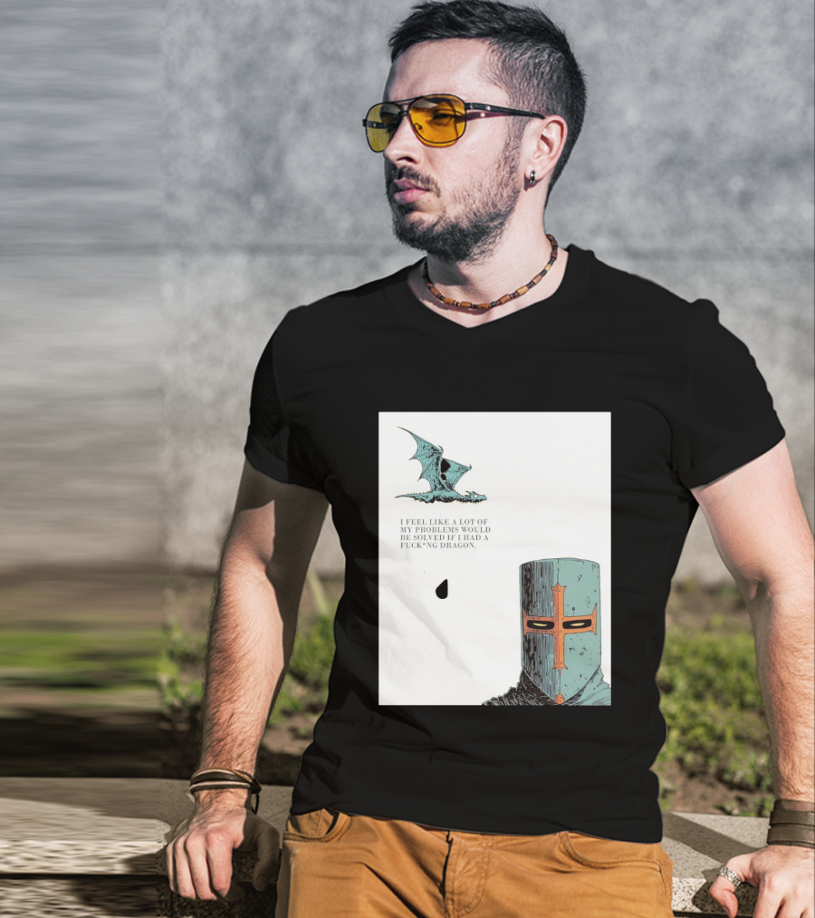 Knight Crusader I Feel Like A Lot Of My Problems Would Be Solved If I Had A Dragon T-Shirt