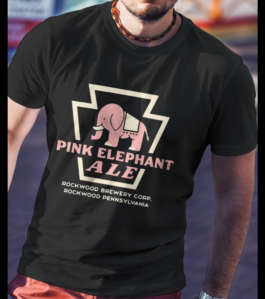 Rockwood Pennsylvania Pink Elephant Ale Rockwood Brewery Corp T-Shirt