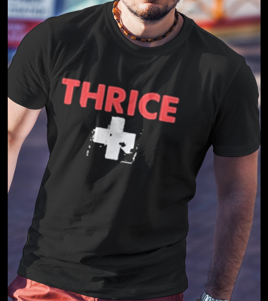 Thrice Ambulance Cross Old School T-Shirt