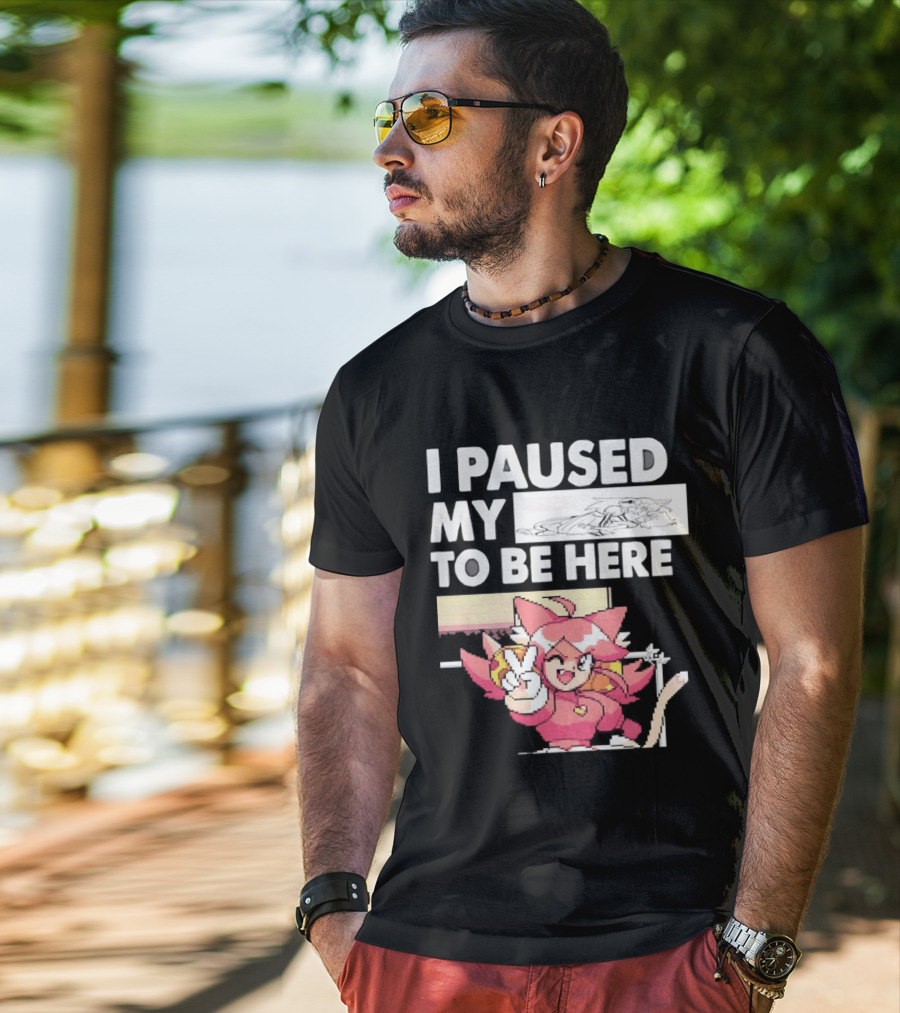 I Paused My Game To Be Here Mad Mew Mew Undertale Anime Girls T-Shirt