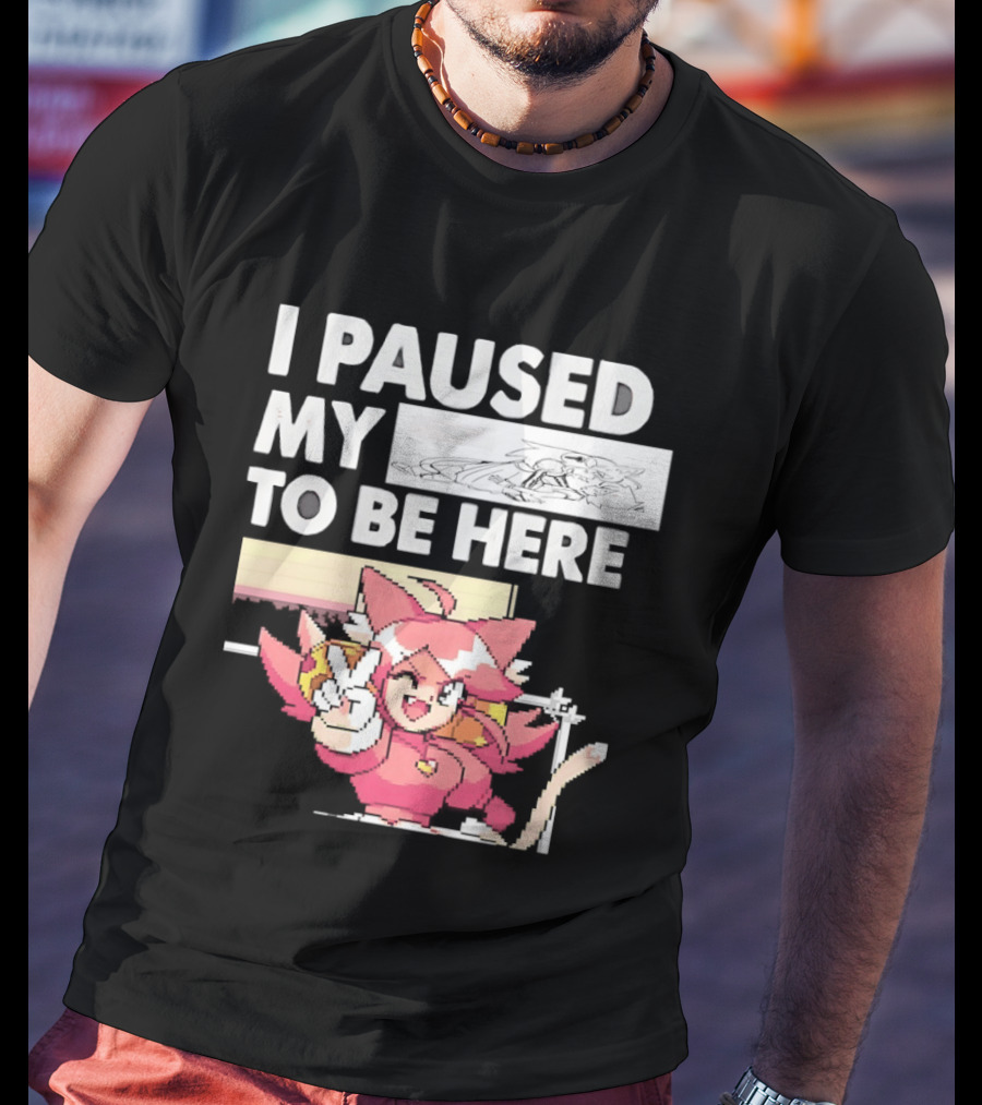 I Paused My Game To Be Here Mad Mew Mew Undertale Anime Girls T-Shirt