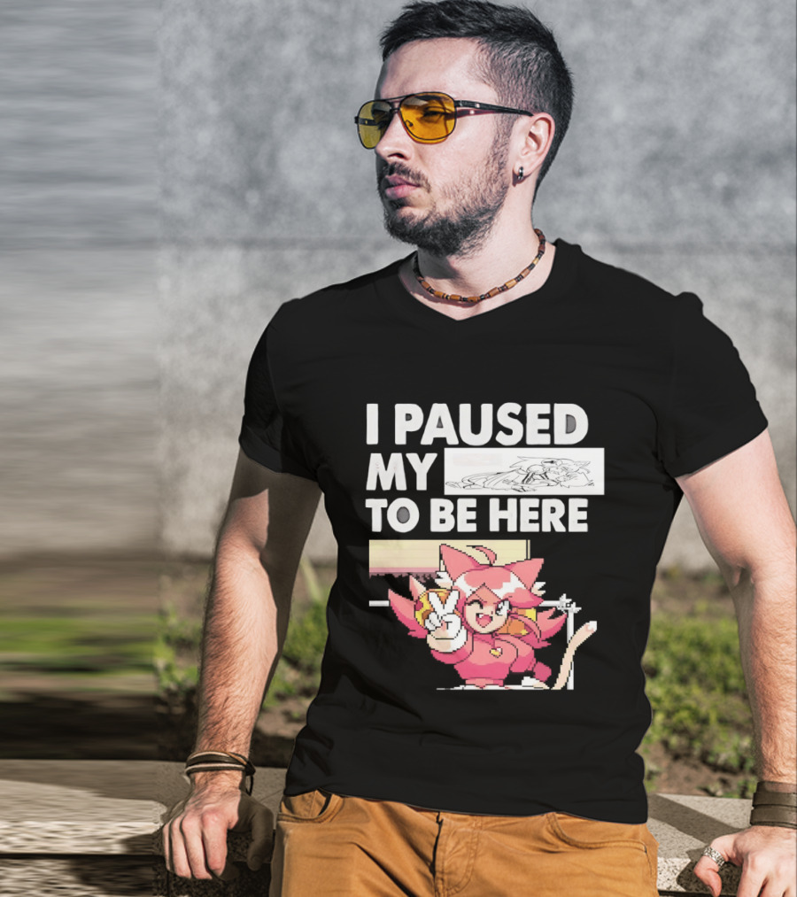 I Paused My Game To Be Here Mad Mew Mew Undertale Anime Girls T-Shirt
