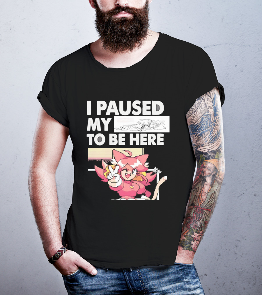 I Paused My Game To Be Here Mad Mew Mew Undertale Anime Girls T-Shirt