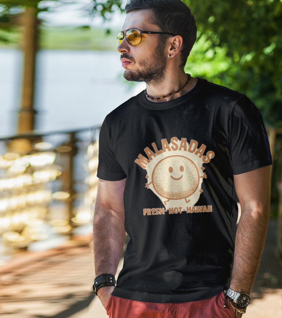 Malasadas Fresh Hot Hawaii Smiling Pastry T-Shirt