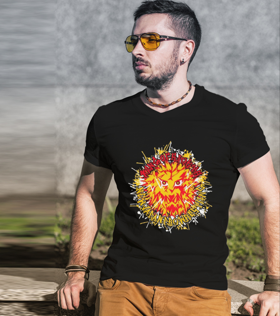 NJPW Lion Mark King Of Sports Hakaima Ga Ore No Jinganaki T-Shirt