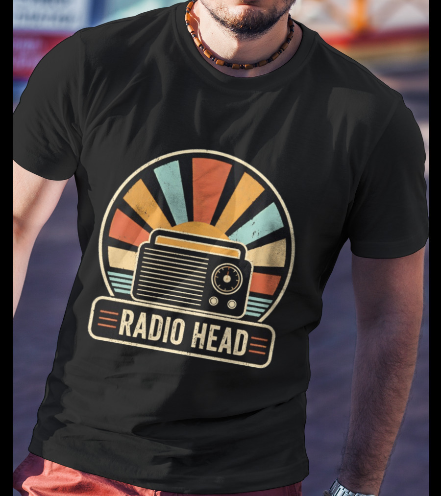 Radio Head Vintage Sunset Radio Vibes T-Shirt
