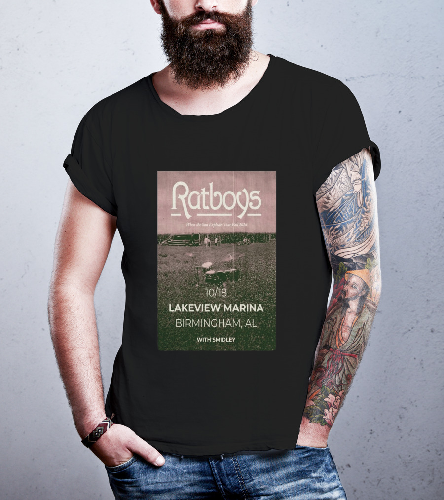 Ratboys When The Sun Explodes Tour Lakeview Marina Birmingham AL 10 18 2026 With Smidley T-Shirt