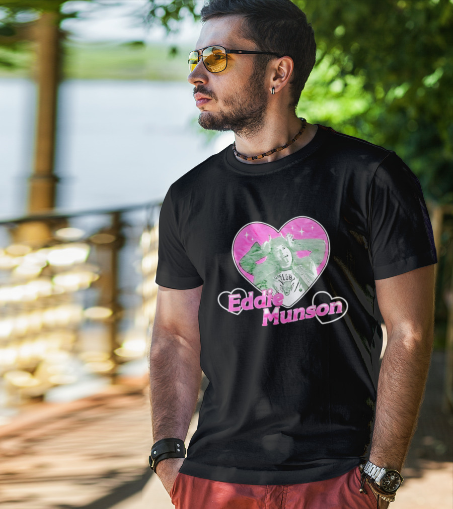 Eddie Munson Hellfire Club Heart Frame Stranger Things T-Shirt