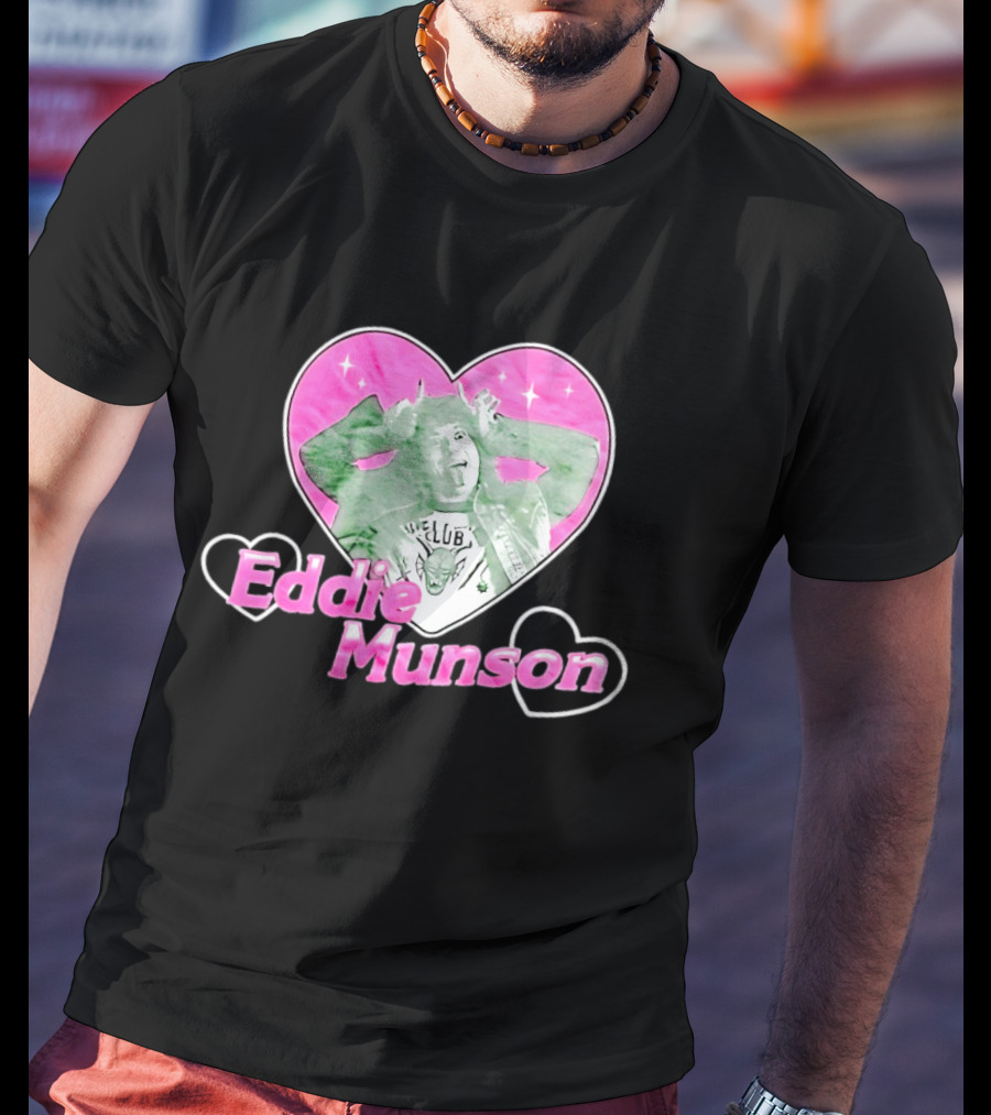 Eddie Munson Hellfire Club Heart Frame Stranger Things T-Shirt