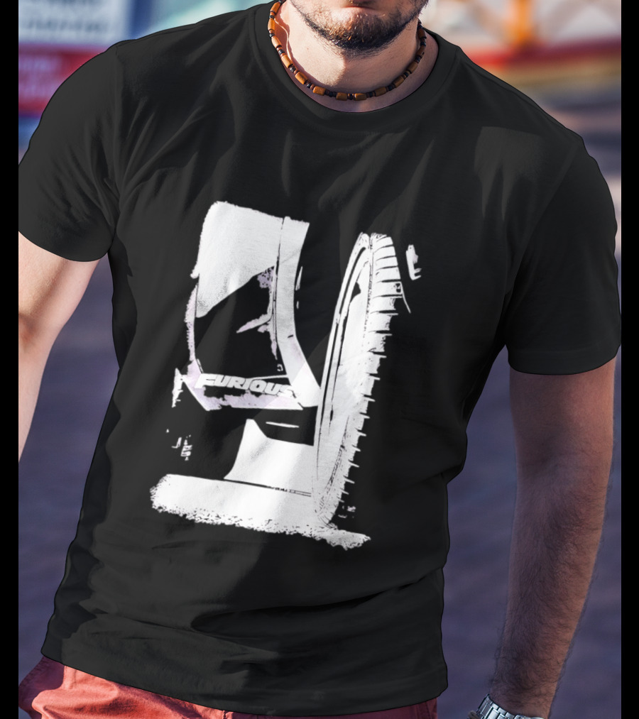 Furious 7 Universal City Studios Film Franchise Automotive Wheel Tire Rim T-Shirt