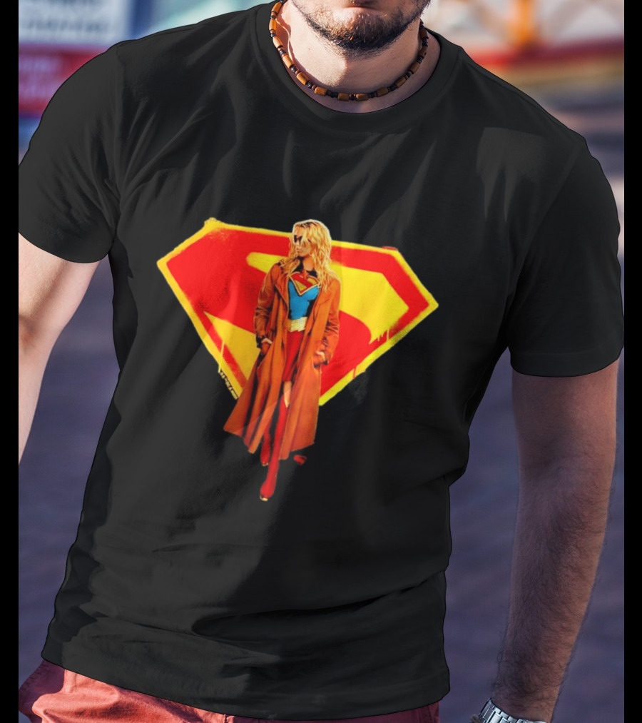Supergirl 2026 Movie Iconic Superhero Emblem Heroine Coat T-Shirt
